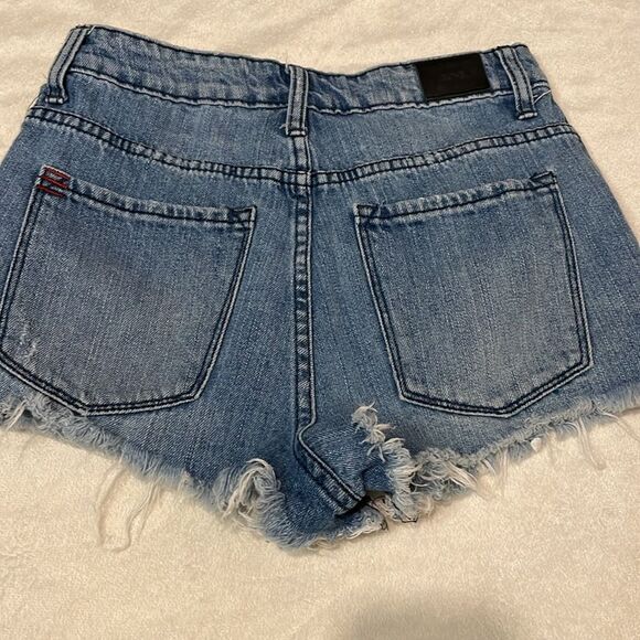 BDG for Urban Outfitters- Super High Rise Cheeky Zipper Denim Shorts- Size 27 - Picture 9 of 10